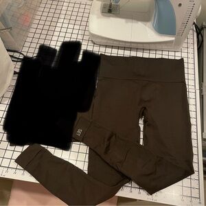 SET active sculptflex brown leggings size m